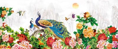 File tranh File gốc tranh chim công CC6382 (ảnh gốc) độ nét vượt trội