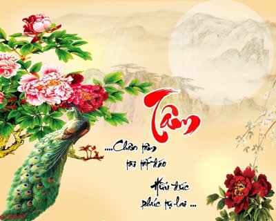 File gốc File gốc tranh chim công CC6417 (PNG) chất lượng cao