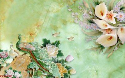 File gốc File gốc tranh chim công CC6432 (thiết kế) cho in ấn