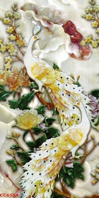 File gốc File gốc tranh chim công CC6554 (in lụa) tranh thuận buồm