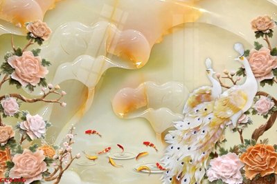 File tranh File gốc tranh chim công CC6566 (ảnh gốc) không bị mờ