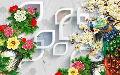 Tải file File gốc tranh chim công CC6570 (gốc) chủ đề tôn giáo