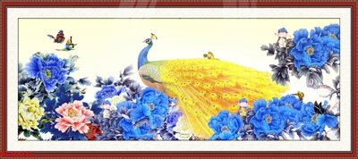 Tải file gốc File gốc tranh chim công CC6597 (in khổ lớn) không vỡ