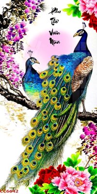 Tải file gốc File gốc tranh chim công CC6642 (in tráng gương) siêu đẹpFile tranh gốc File gốc tranh chim công CC6642 chất lượng cao