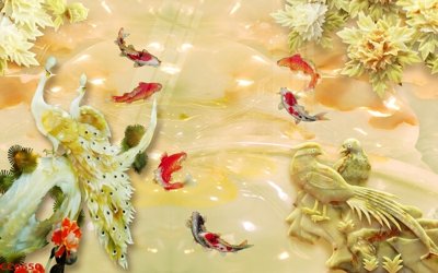 Tải xuống file tranh gốc File gốc tranh chim công CC6650 (PSD/TIFF)