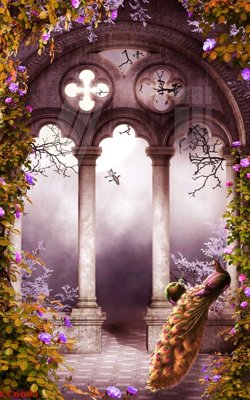 File ảnh File gốc tranh chim công CC6691 (gốc) cho trang trí nhà hàng