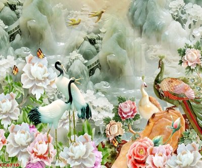 Tải file tranh File gốc tranh chim công CC6710 (ảnh gốc) ngay