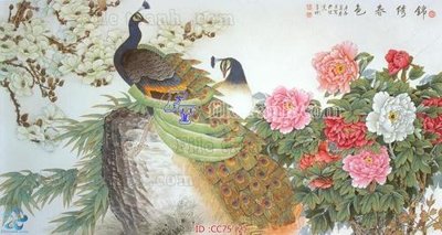 Tải file gốc File gốc tranh chim công CC75 (in khổ lớn) không vỡ