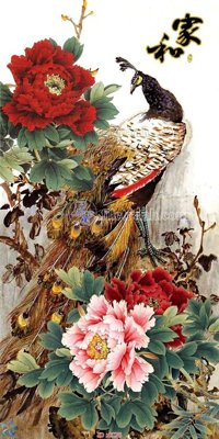 Tệp tin gốc File gốc tranh chim công CC76 (dùng cho in) File gốc tranh chim công CC76