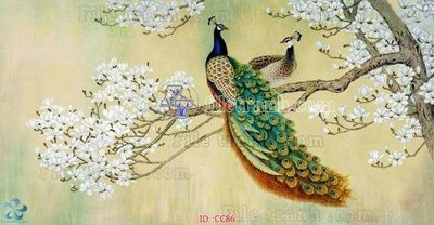 Download file ảnh gốc File gốc tranh chim công CC86 để in ấn