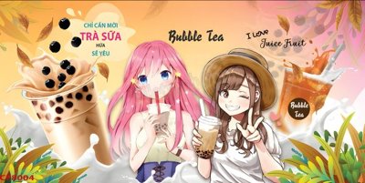 File ảnh File tranh dán tường cà phê nhà hàng CF8004 (gốc) in PP, decal