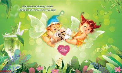 Download file File tranh dán tường cà phê nhà hàng CF8005 (gốc) cho xưởng in