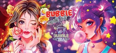 File tranh gốc in trần nhà File tranh dán tường cà phê nhà hàng CF8006 3D