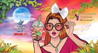 File gốc File tranh dán tường cà phê nhà hàng CF8007 (trang trí) phòng trẻ em