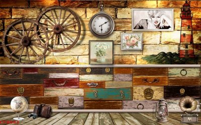 File ảnh File tranh dán tường cà phê nhà hàng CF8043 (gốc) in standee