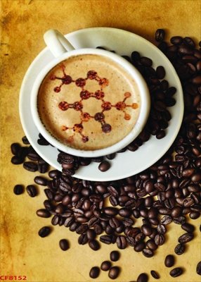 File tranh File tranh dán tường cà phê nhà hàng CF8152 (bản gốc) in lụa dán tường