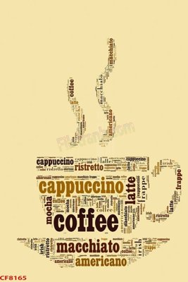 File tranh trang trí File tranh dán tường cà phê nhà hàng CF8165 (file gốc)