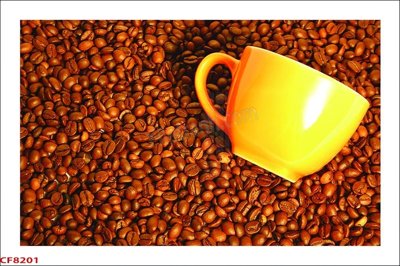 File gốc File tranh dán tường cà phê nhà hàng CF8201 (thiết kế) cho in ấn