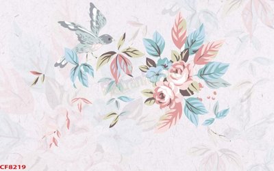 File ảnh File tranh dán tường cà phê nhà hàng CF8219 (gốc) dùng in Pano