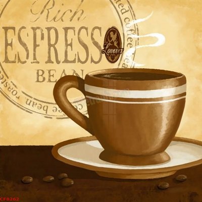File tranh File tranh dán tường cà phê nhà hàng CF8262 (ảnh gốc) chi tiết rõ ràng