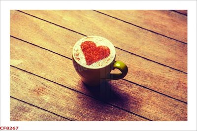 File tranh gốc File tranh dán tường cà phê nhà hàng CF8267 (bản đẹp) độc quyền