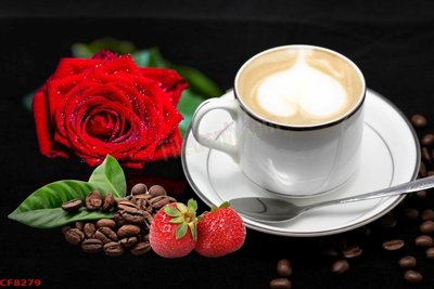 Tải file File tranh dán tường cà phê nhà hàng CF8279 (ảnh gốc) in tráng gương