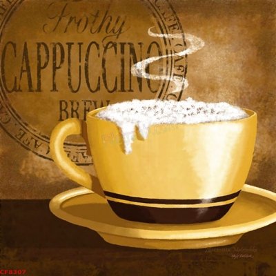 File PSD File tranh dán tường cà phê nhà hàng CF8307 (bản gốc) cho nhà in