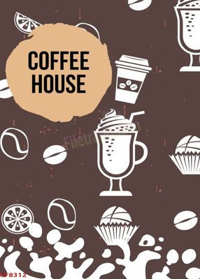 Tải file File tranh dán tường cà phê nhà hàng CF8312 (ảnh gốc) in tranh kính