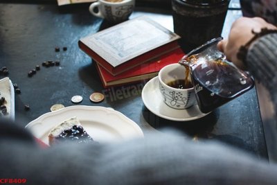 File PSD File tranh dán tường cà phê nhà hàng CF8409 (bản gốc) dễ dàng edit