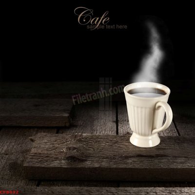 Chi tiết file tranh tráng gương File tranh dán tường cà phê nhà hàng CF8432 (ảnh gốc)