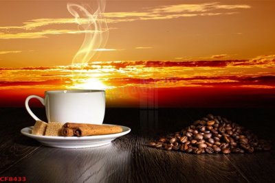 Download file tranh PSD File tranh dán tường cà phê nhà hàng CF8433 để chỉnh sửa