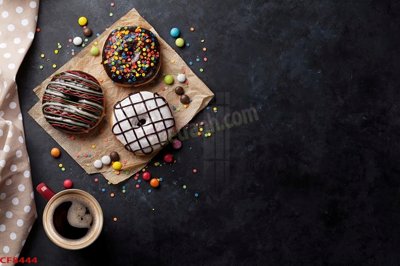 File tranh File tranh dán tường cà phê nhà hàng CF8444 (bản gốc) treo quán cafe