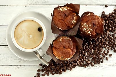 File gốc File tranh dán tường cà phê nhà hàng CF8449 (trang trí) cho phòng khách