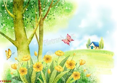 File in ấn chuyên nghiệp File tranh dán tường cà phê nhà hàng CF8528 (file gốc)