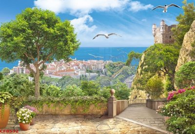 Download file tranh PSD File tranh dán tường cà phê nhà hàng CF8532 để chỉnh sửa