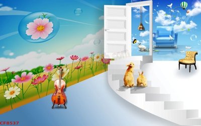 Download file File tranh dán tường cà phê nhà hàng CF8537 (gốc) cho xưởng in