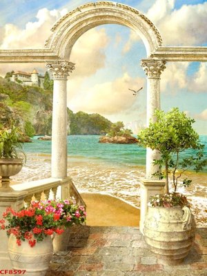 Mua file gốc File tranh dán tường cà phê nhà hàng CF8597 (chất lượng) tại Filetranh.com