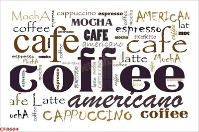 File ảnh File tranh dán tường cà phê nhà hàng CF8604 (gốc) in Hiflex