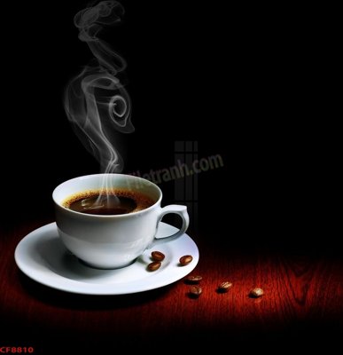 File ảnh File tranh dán tường cà phê nhà hàng CF8810 (gốc) in biển hiệu