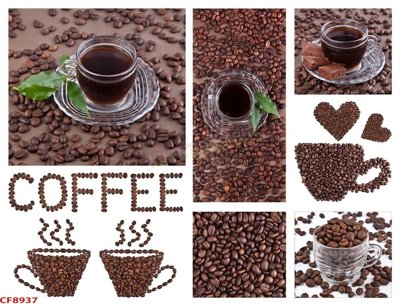 File gốc File tranh dán tường cà phê nhà hàng CF8937 (trang trí) phòng làm việc