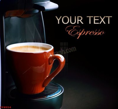 File tranh in mica File tranh dán tường cà phê nhà hàng CF8954 (độ phân giải cao)