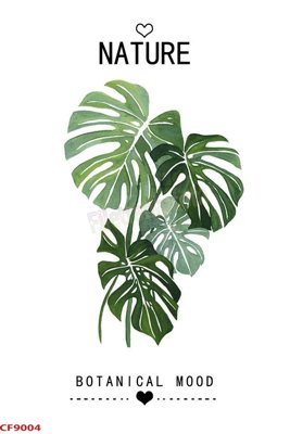 File gốc File tranh dán tường cà phê nhà hàng CF9004 (chuẩn màu) cho in offset