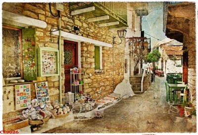 Tải file File tranh dán tường cà phê nhà hàng CF9026 (gốc) in tranh tráng gương