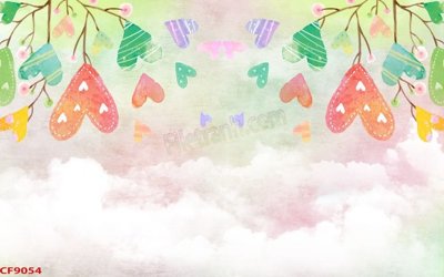 Download file File tranh dán tường cà phê nhà hàng CF9054 (gốc) in mica đèn LED