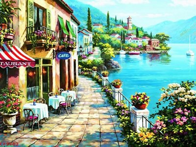 File gốc File tranh dán tường cà phê nhà hàng CF9102 (in lụa) tranh phong thủy