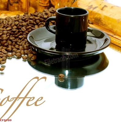 File PSD in ấn File tranh dán tường cà phê nhà hàng CF9109 (chất lượng cao)