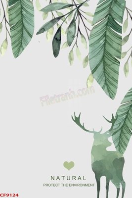 File ảnh File tranh dán tường cà phê nhà hàng CF9124 (gốc) in standee