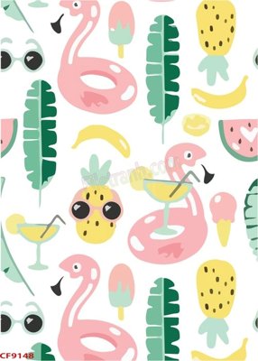 File tranh File tranh dán tường cà phê nhà hàng CF9148 (ảnh gốc) in trần 3D