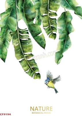 File tranh File tranh dán tường cà phê nhà hàng CF9194 (gốc) in film