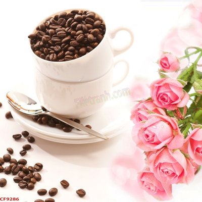 Tải xuống file tranh gốc File tranh dán tường cà phê nhà hàng CF9286 (PSD/TIFF)